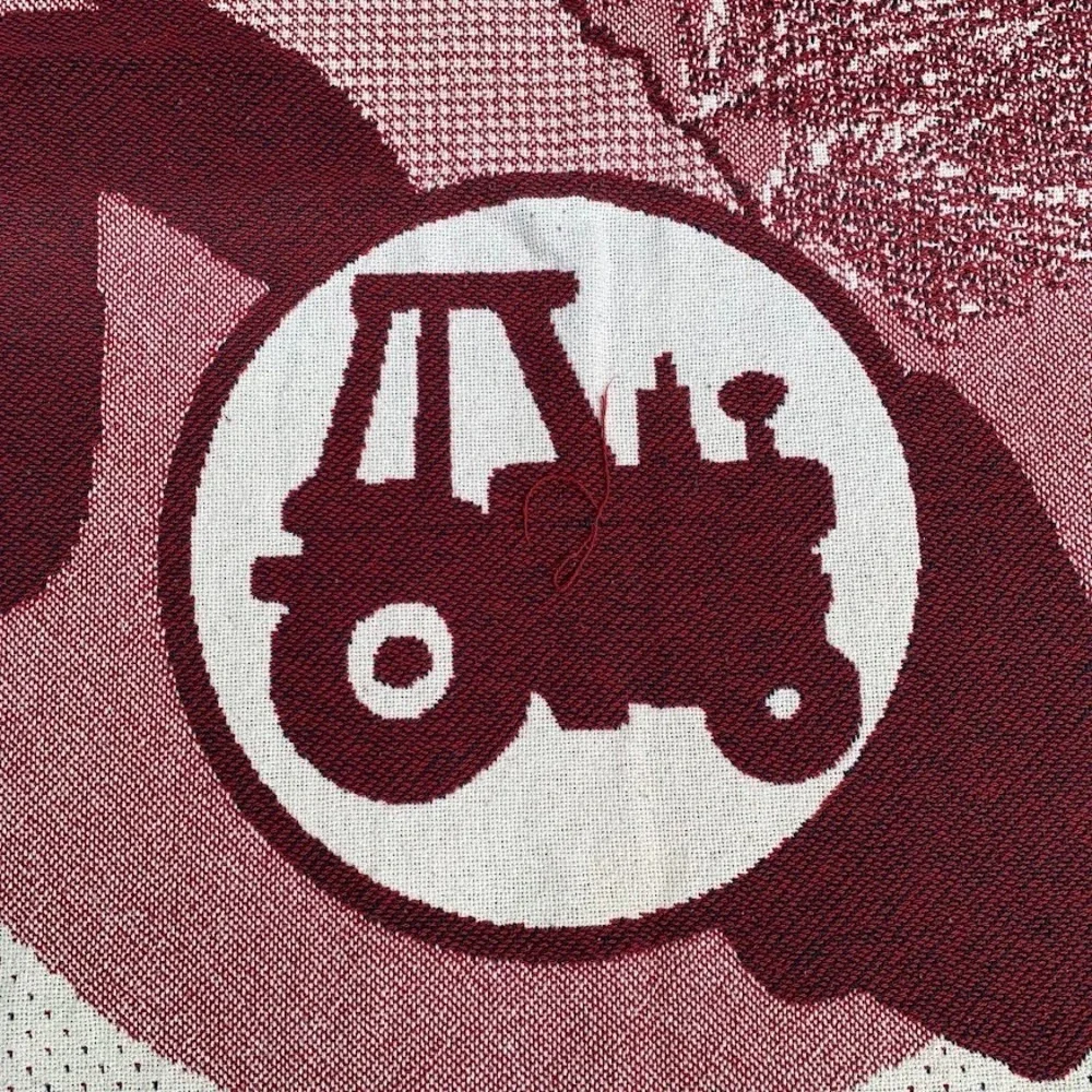 Crop‎ Production Services 2008 Woven Throw Blanket Tapestry Farming Corn Tractor